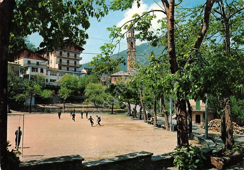 Cartolina Rezzoaglio Campo sportivo 1973