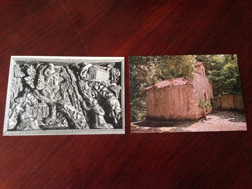 Cartolina Rieti Santuario Francescano di Fontecolombo lotto di 2 cartoline