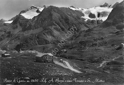 Cartolina Rifugio Berni Cime Tresero e San Matteo Passo di …