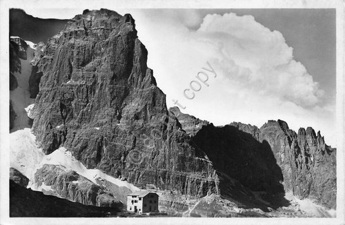 Cartolina Rifugio Brentei Gruppo Brenta (Trento)