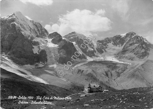 Cartolina Rifugio Città di Milano Solda