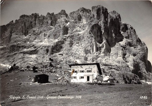Cartolina Rifugio Comici Gruppo Sassolungo