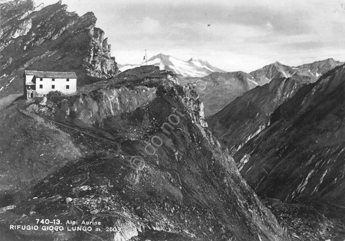 Cartolina Rifugio Giogo Lungo 1968 timbro segnali stradali