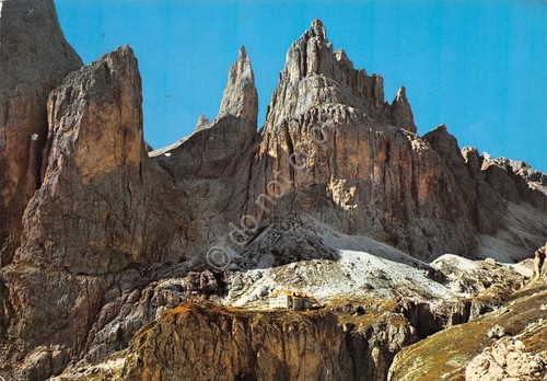 Cartolina Rifugio Vajolet Dolomiti 1983 (Trento)