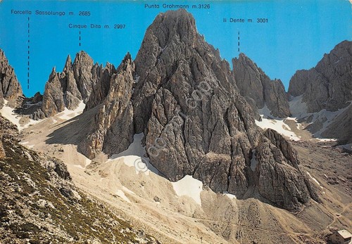 Cartolina Rifugio Vicenza 1978 timbri al retro (Bolzano)