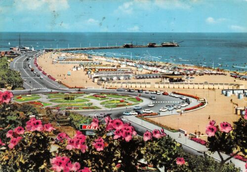 Cartolina Rimini Lungomare spiaggia piazza 1965