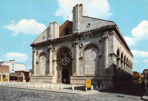 Cartolina Rimini Tempio Malatestiano 1965