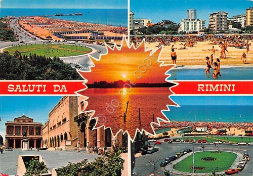 Cartolina Rimini vedute