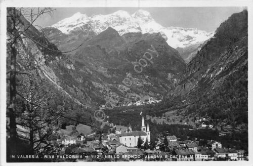 Cartolina Riva Valdobbia Alagna Monte Rosa - 1949 (Vercelli)