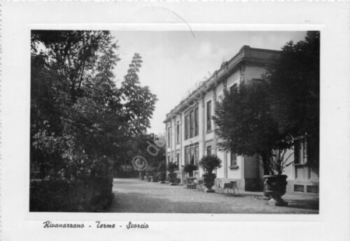 Cartolina Rivanazzano Terme scorcio 1952