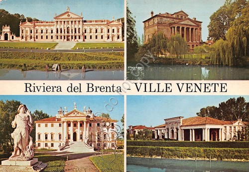 Cartolina Riviera del Brenta Ville Venete vedute (Venezia)