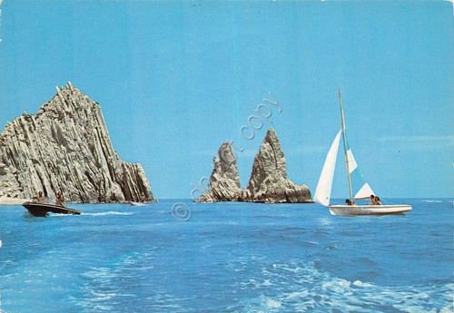 Cartolina Riviera del Conero Scogli delle Due Sorelle barca a …