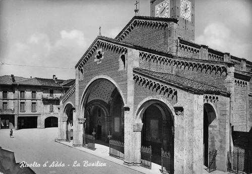 Cartolina Rivota d'Adda Basilica