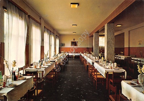 Cartolina Roccamonfina Santuario Madonna dei Lattani Salone Oasi anni '80