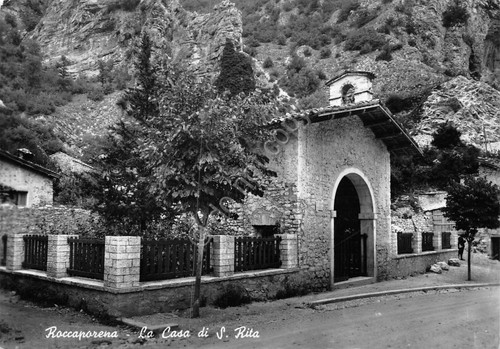 Cartolina Roccaporena Casa di Santa Rita 1965 (Perugia)