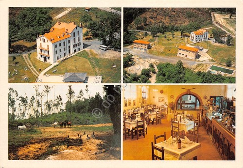 Cartolina Roccastrada Ristorante Caolino d'Italia vedute varie anni '80