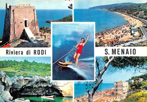 Cartolina Rodi Garganico san Menaio Peschici Pin Up