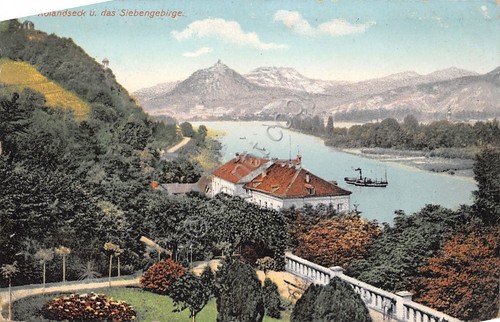 Cartolina Rolandseck Slebengebirge illustrata