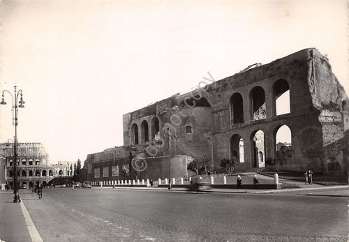 Cartolina Roma Basilica di Massenzio Colosseo 1956