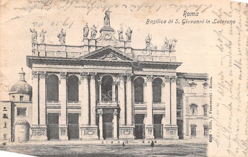 Cartolina Roma Basilica san Giovanni in Laterano 1904