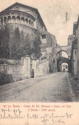 Cartolina Roma Chiesa SS Giovanni e Paolo sul Celio l'Abside …