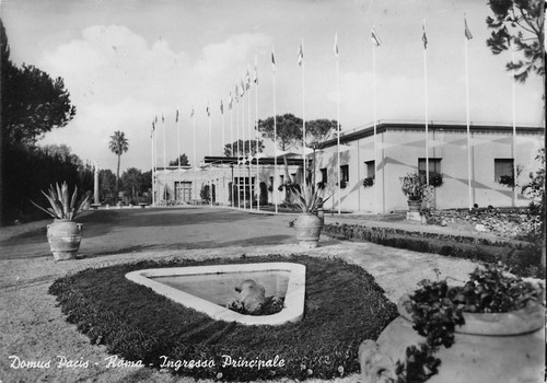 Cartolina Roma Domus Pacis Ingresso Principale 1964