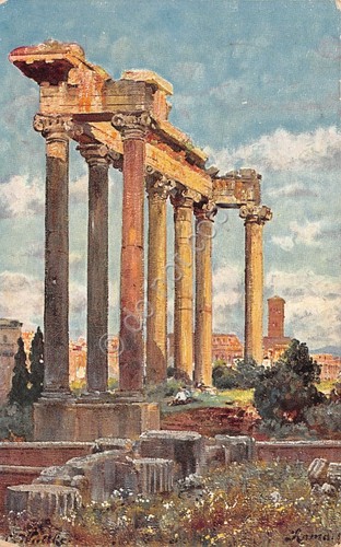 Cartolina Roma Illustrata Timbro UFFICIO POSTALE MILITARE ALBANIA 1916