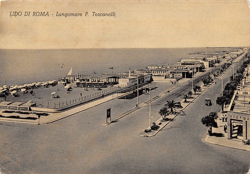 Cartolina Roma Lido Lungomare Toscanelli VG Alterocca Terni
