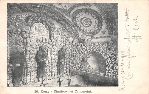 Cartolina Roma n. 26 Cimitero dei cappuccini 1903