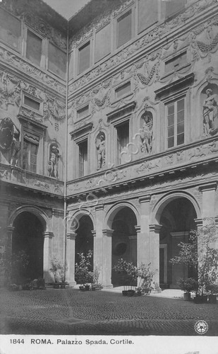 Cartolina Roma Palazzo Spada Timbro Ospedaletto da Campo n.8 1915