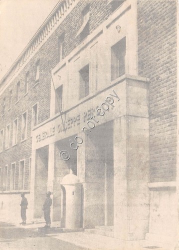 Cartolina Roma Scuola Genio Collegamenti entrata Caserma