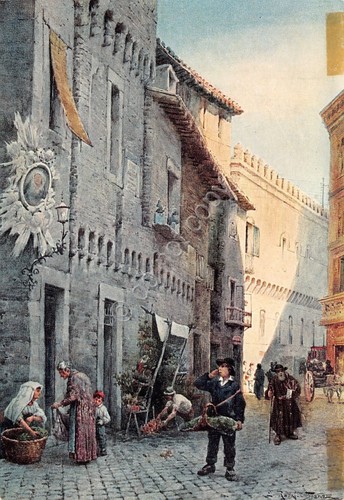 Cartolina Roma Sparita Casa Giulio Romano timbro filatelico 1970