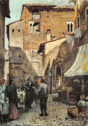 Cartolina Roma Sparita Case Pierleoni timbro targhetta impianto pilota 1971