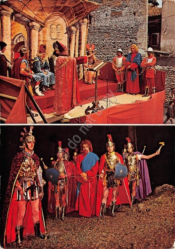 Cartolina Romagnano Sesia Sacre Rappresentazioni del Venerdì Santo animata 2 …