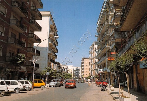 Cartolina Rossano Via Nazionale