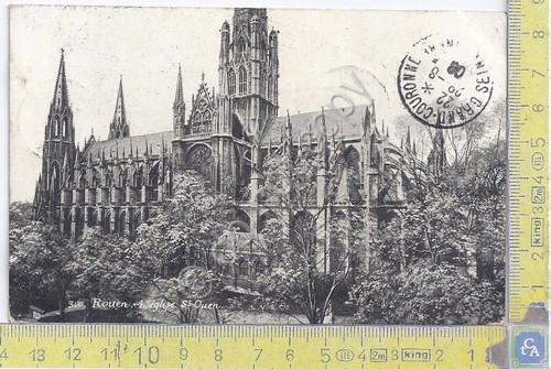Cartolina Rouen - Eglise St Ouen - Vg France Congo …