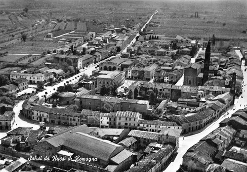 Cartolina Russi di Romagna Panorama anni '50