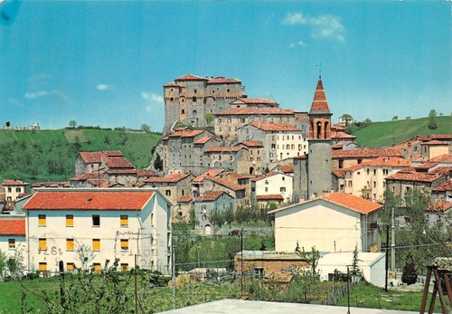 Cartolina S.Agata Feltria Panorama parziale 1971