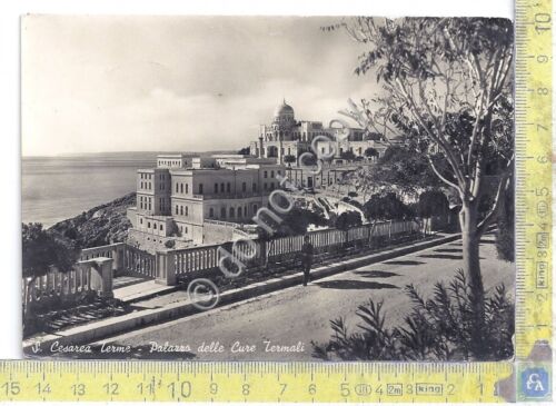 Cartolina S. Cesarea - Palazzo Cure Termali - 1952 (Lecce)