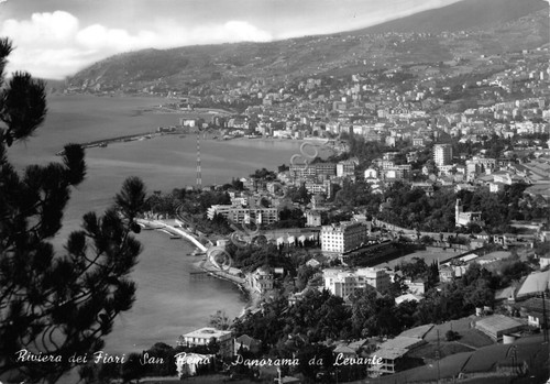 Cartolina S. Remo Panorama da Levante 1964 (Imperia)