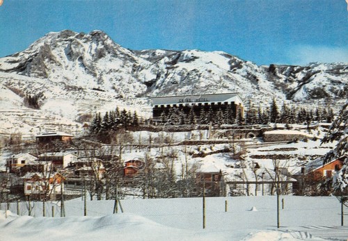 Cartolina S. Stefano d'Aveto Panorama parziale Hotel e M. Gropporosso …