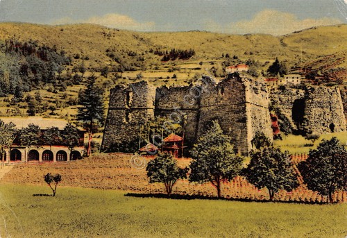Cartolina S. Stefano d'Aveto ruderi Castello Doria e angolo del …