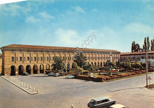 Cartolina Sabbioneta Giardini e galleria