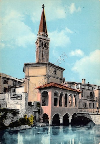 Cartolina Sacile Chiesa della Piet? 1965 (Pordenone)