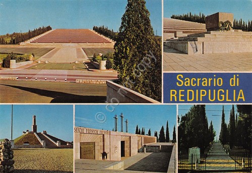 Cartolina Sacrario di Redipuglia vedute varie