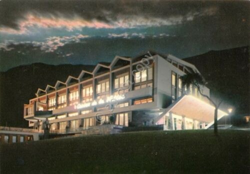 Cartolina Saint Vincent Casinò notturno (Aosta)