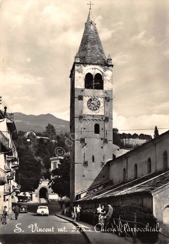 Cartolina Saint Vincent Chiesa Parrocchiale