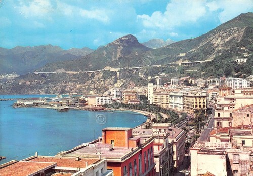 Cartolina Salerno Lungomare
