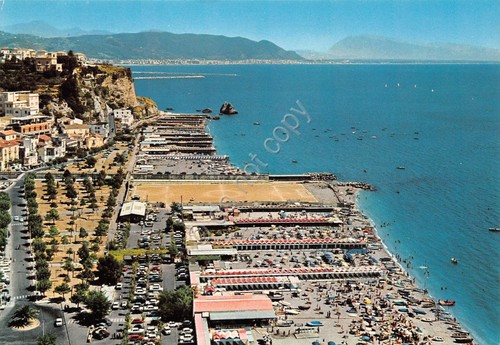 Cartolina Salerno Vietri sul mare spiaggia anni '80