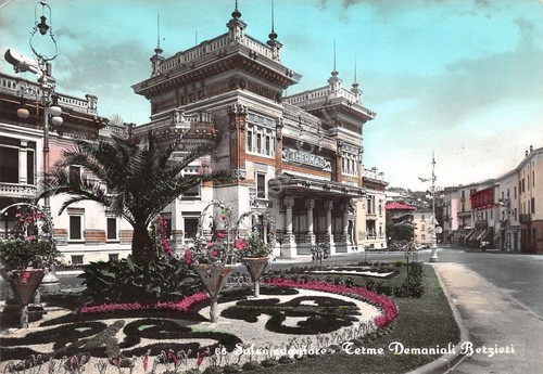 Cartolina Salsomaggiore Terme Demaniali Berzieri colorata 1963